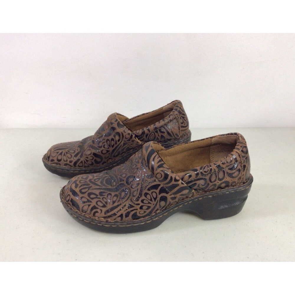 Born Concepts Brown Suede Clogs Slip On Shoes Womens 7.5